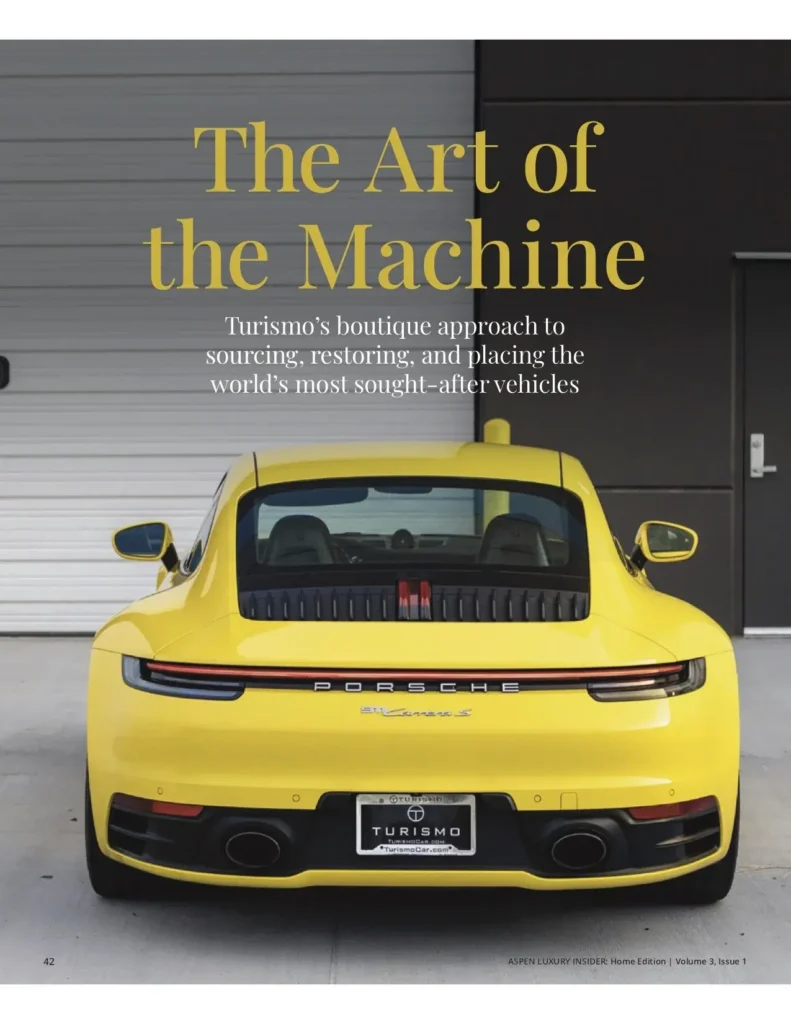 The Art of the Machine — Turismo Auto Group in Aspen Luxury Insider, Summer 2026